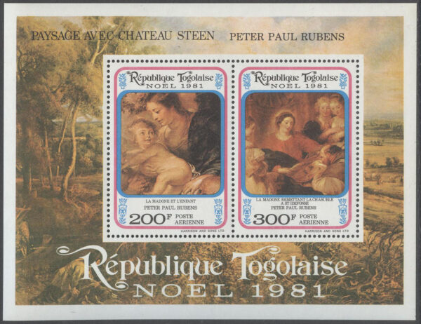 Togo - M BL 184 Jul 1981 - Konst av P P Rubens, Block **