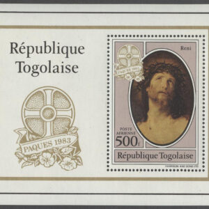 Togo – M BL 200 Påsk 1983 – Konst – Kristus med Törnekronan, Block **