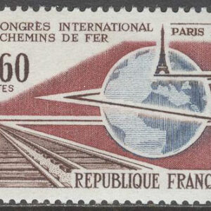 Frankrike – M 1550 Internationell Järnvägskongress 1966, 1 kpl **