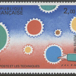 Frankrike – M 2321-2322 + Zf Internat Frim. Utställ PHILEXFRANCE 82, 3-strip**