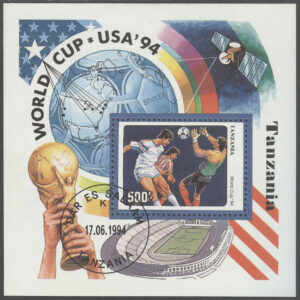Tanzania – M BL 249 VM i fotboll 1994, block stpl