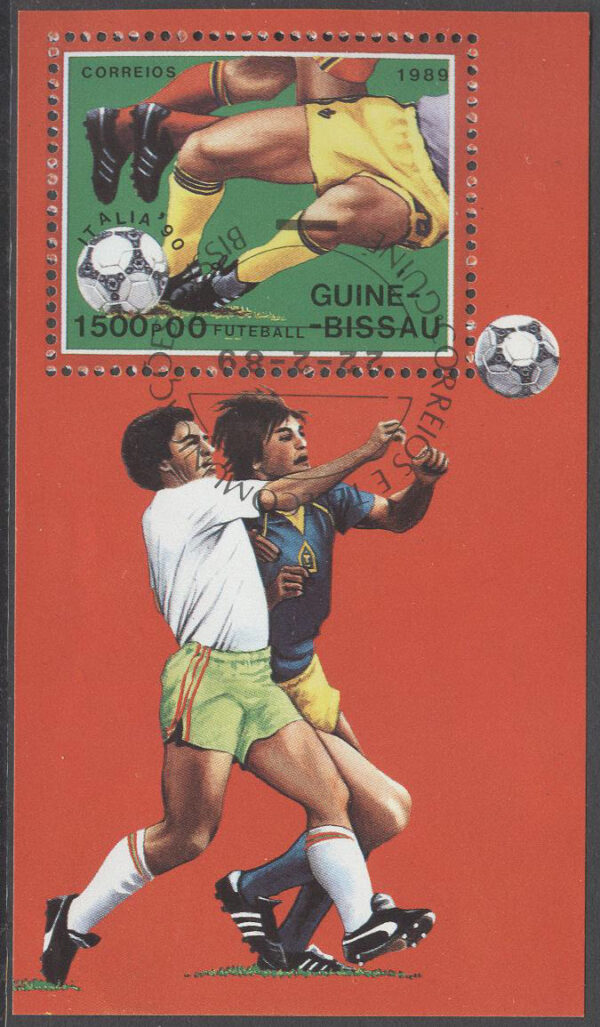 Guinea-Bissau - M BL 281 VM i Fotboll i Spanien 1982 Spansk, Block