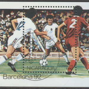 Nicaragua – M BL 191 OS i Barcelona 1992 Fotboll, Block