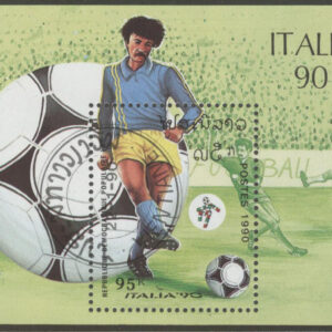 Laos – M BL 130 VM i Fotboll i Italien 1990 II, Block
