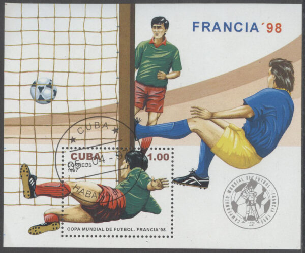 Kuba - M BL 148 VM i Fotboll i Frankrike 1998 I, Block