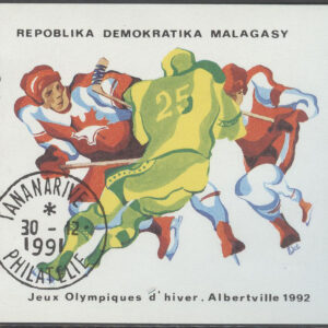Madagaskar – M BL 174 OS i Albertville 1992 Ishockey, Block