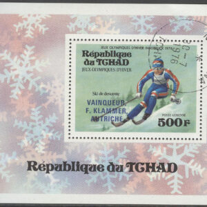Tchad – M BL  63 OS i Innsbruck 1976 Medaljör i Störtlopp, Block