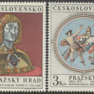 Tjeckoslovakien – M 1943-1944 Prager Burg – Konst, serie 2 kpl **