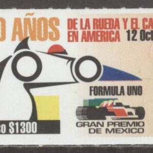Mexiko – M 2273 Bilar – Formula 1 Tävling 1992, märke kpl **