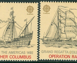 England – M 1400-1401 Europa 1992 – Upptäckten av Amerika 500 år, 2 kpl **