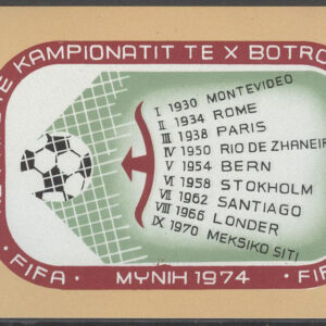 Albanien – M BL  49 VM i Fotboll i Västtyskland 1974, Block **