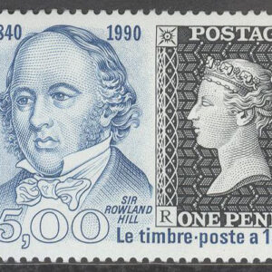 Monaco – M 1956 Frimärket 150 år – R Hill – Drottning Victoria, märke kpl **