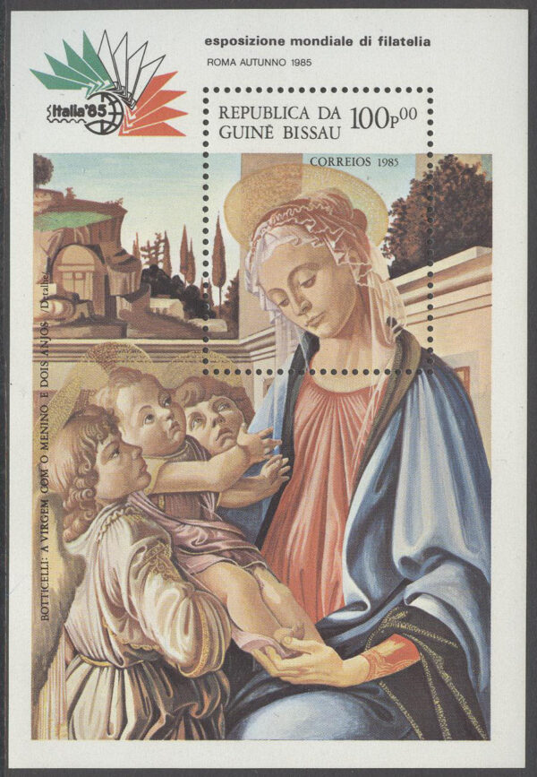 Guinea-Bissau - M BL 266 Konst av Sandro Botticelli - Utställning, Block **