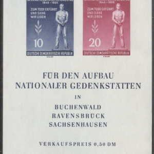 DDR – M BL  11 Internationella dagen för befrielse från faschismen, block **