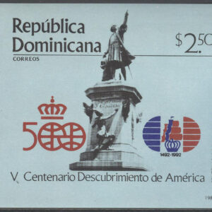 Dominikanska Republiken – M BL  41 Amerika upptäckt 500 år V, Block **