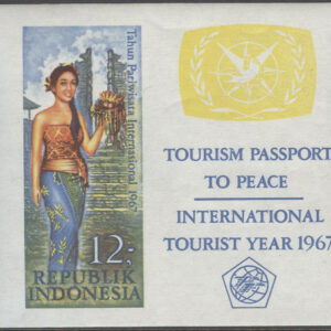 Indonesien – M BL   7 Internationella Turist året 1967, Block **