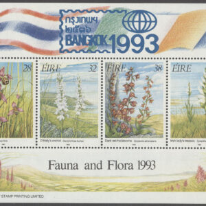 Irland – M BL  10 II Blommor – Orkidéer – Utställning, Block **