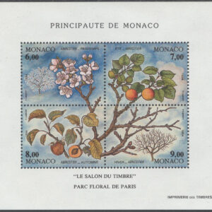 Monaco – M BL  65 Blommor – Fyra årstider XII, Block **