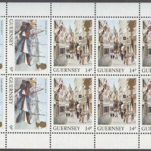 Guernsey – M  290, 293 A Vyer från Guernsey bla Båtar, Häftes Block 10 kpl **