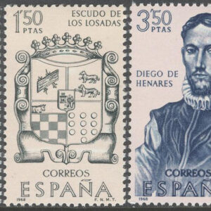 Spanien – M 1782-1786 Upptäckare & Erövrare av Amerika IX, serie 5 kpl **