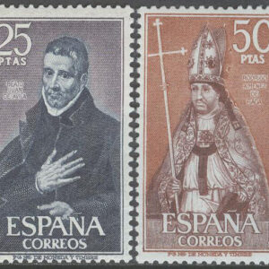 Spanien – M 1846-1848 Personligheter VIII bla J de Avila – Teolog, serie 2 kpl **