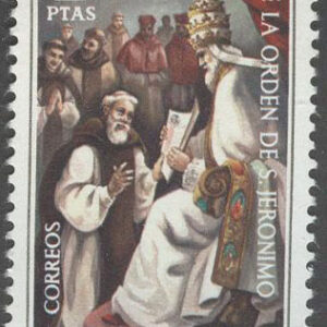 Spanien – M 2053 St. Hieronymus ordern 600 år, märke kpl **