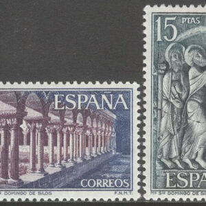 Spanien – M 2055-2056 Kloster & Abbotsdöme XIII i Burgos, serie 2 olika **