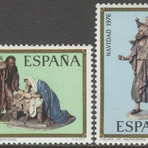 Spanien – M 2261-2262 Jul 1976 – Konst – Krubbfigurer, serie 2 kpl **