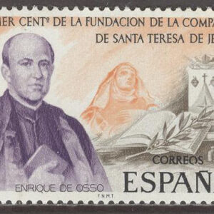 Spanien – M 2302 Sällskapet Santa Teresa de Jesús 100 år, märke kpl **