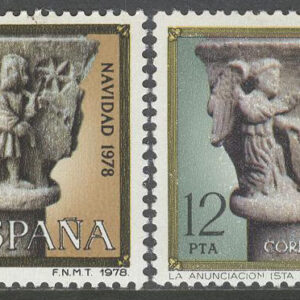Spanien – M 2383-2384 Jul 1978 – Konst bla Flykten från Egypten,  2 kpl **