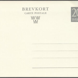 F bKe 43 – Brevkort enkelt obeg