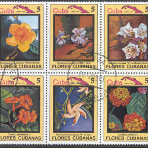 Kuba – M 2783-2792 Blommor, bl a Poro Poro, 10 ol