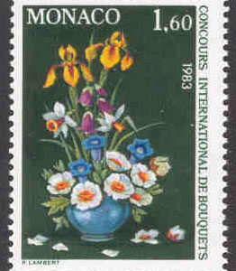 Monaco – M 1558 Blommor, Int. floristtävling, 1,60**