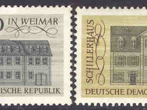 DDR – M 1329-1330 Klassiska tyska humaniststäder, 2 kpl**/*