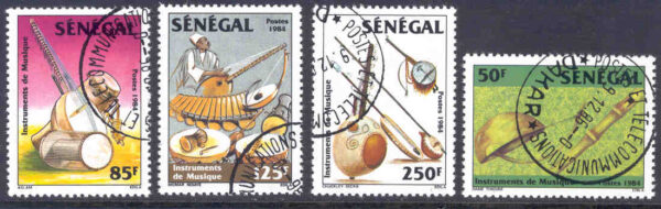 Senegal - M  844-847 Musikinstrument, 4 kpl