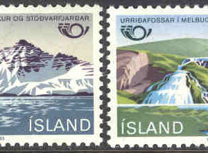 Island – F  633-634 Norden VI. Res i Norden – Landskap, 2 kpl **