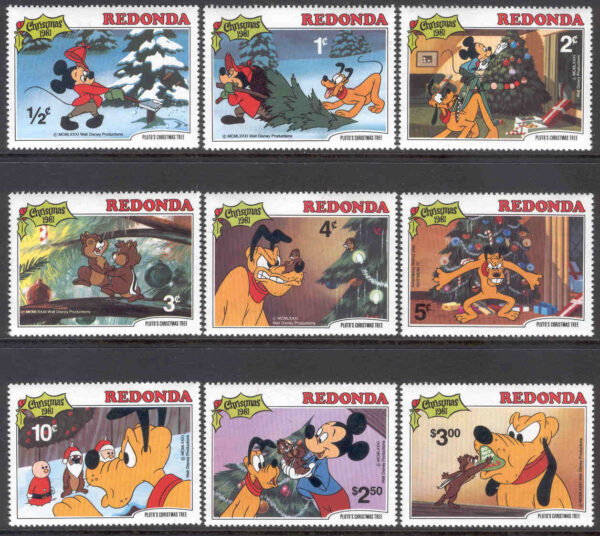 Redonda - M   81-89 Disney, Plutos jul 1981, 9 kpl **