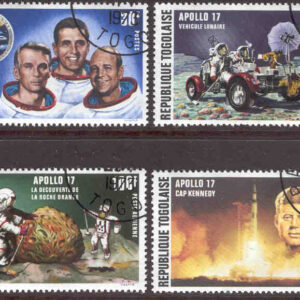 Togo – M  972-975 Apollo 17, 4 kpl stpl