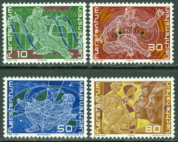 Liechtenstein - M  508-511 Liechtenstein 250 år, 4 kpl **