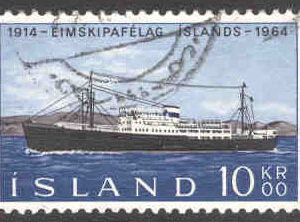Island – F  414 Gullfoss – Fartyg, 1 kpl stpl