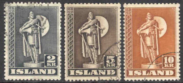 Island - F  263-264, 280 C2 Viking, 3 kpl 11½ x 11½ stpl