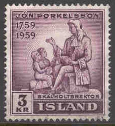 Island – F  366 Jon Porkelsson, teolog o rektor, 3 kr