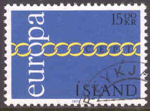 Island – F  489 Europa CEPT 1971, 15 kr