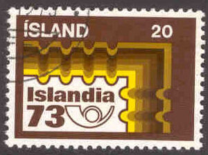 Island – F  520 Frimärksutställningen Islandia 73, 20 kr