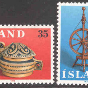 Island – F  551-552 Europa CEPT 1976, konsthantverk, 2 kpl