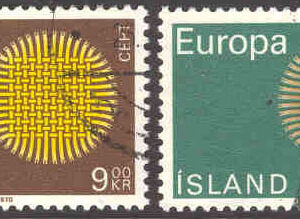 Island – F  479-480 Europa CEPT 1970, 2 kpl