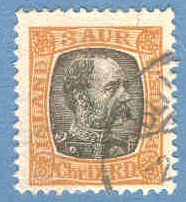 Island – F Tj 26 Christian IX, 3 aur stpl