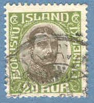 Island – F Tj 48 Christian X, 20 aur