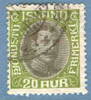 Island – F Tj 48 Christian X, 20 aur