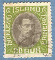 Island – F Tj 48 Christian X, 20 aur stpl